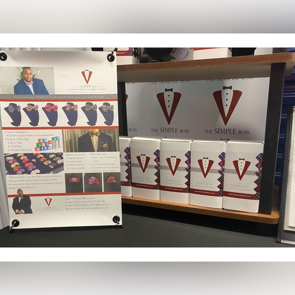 Orange Silky Solid Handcrafted Bow Tie - Picture 12 of 13